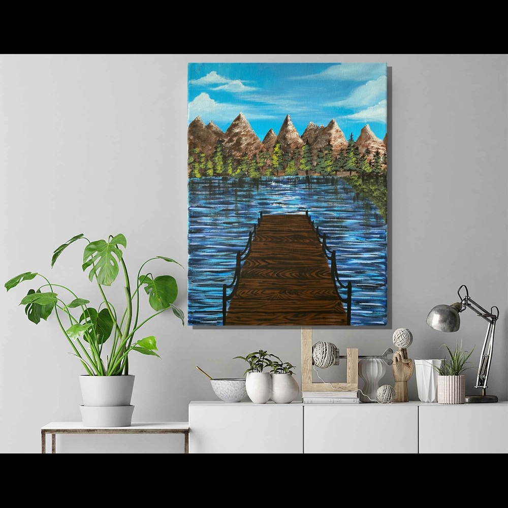 Chasing the mountains (Wall painting)